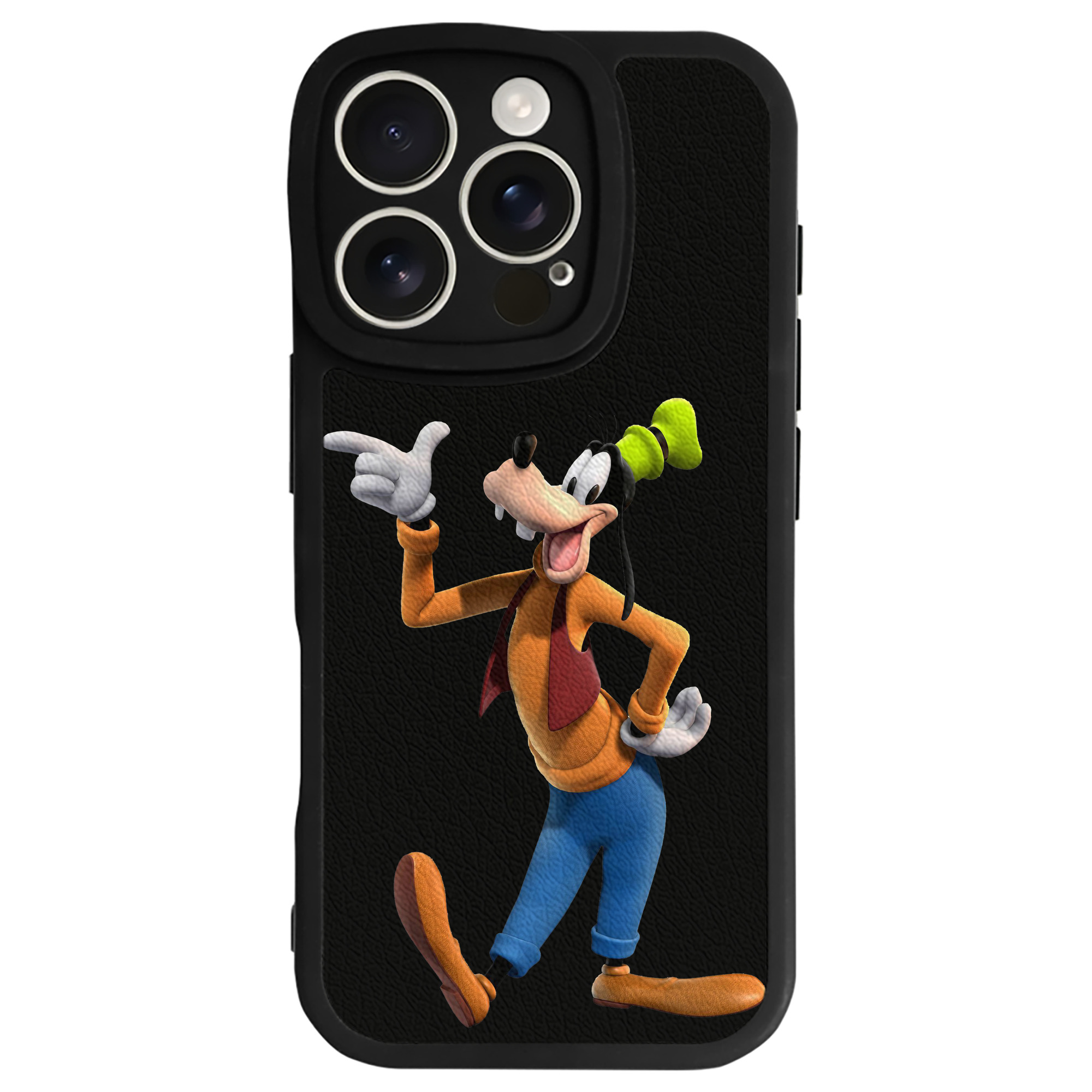 （画像用） ミッキーマウス Mickey Mouse 【iPhone 16シリーズ対応】シリコンスマホケース（レザー調） 材質：シリコン